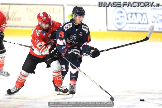 2019-11-16 Valpellice Bulldogs-Hockey Milano Bears 5702 Bryan Suevo